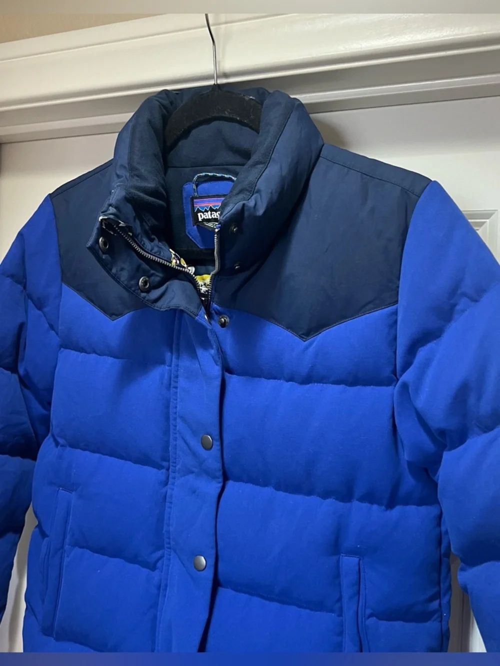 Patagonia Mushroom Print Bivy Jacket Down Coat XS